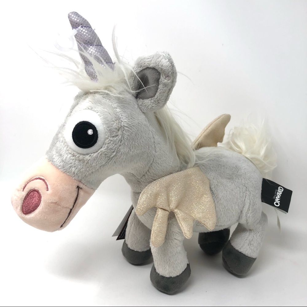 Disney Pixar Mattel Onward Unicorn Soft Stuffed Plush 10”